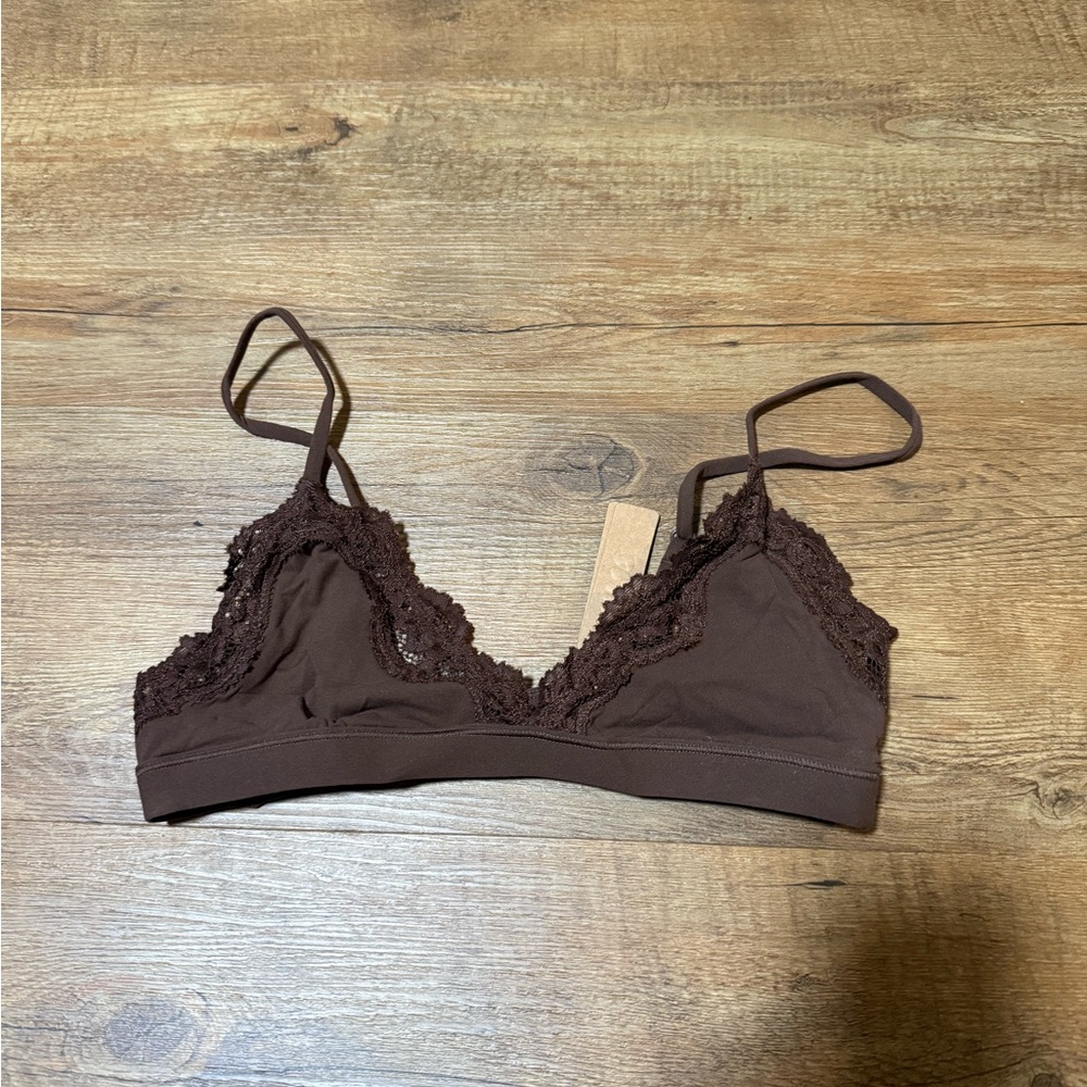 SKIMS NEVER WORN brown bralette